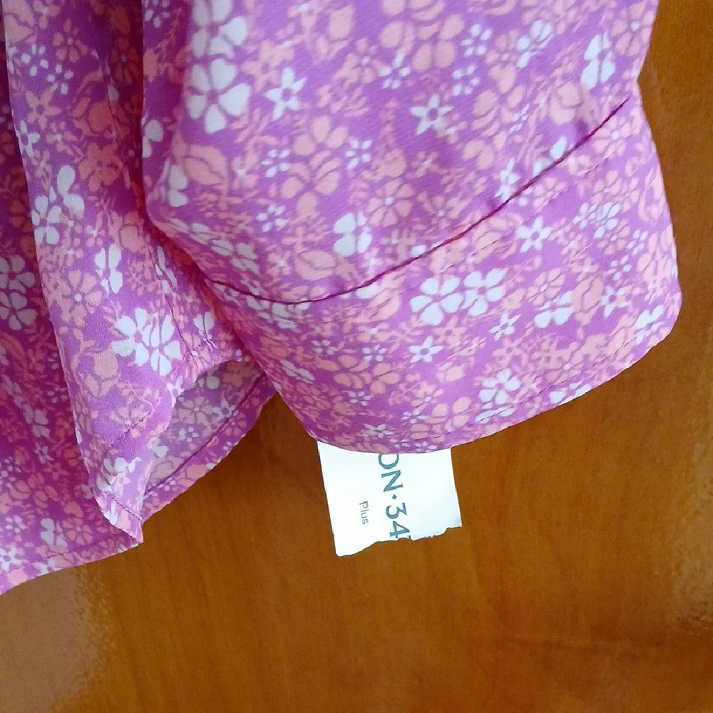 ON 34TH Pink Floral Blouse - Picture 3 of 5